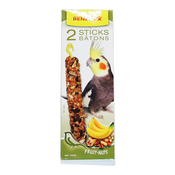 Benelux Nöt- & banansticks till Nymfparakiter 2 x 55 g