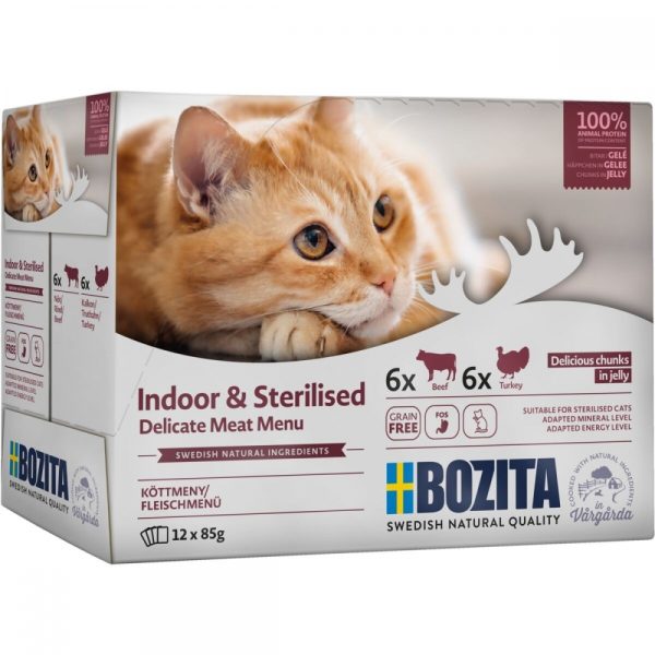 Bozita Indoor & Sterilised Multibox i Gelé 12x85 g