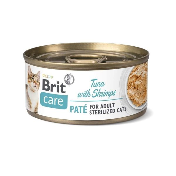 Brit Care Cat Adult Paté Sterilized Tonfisk & Räkor 70 g