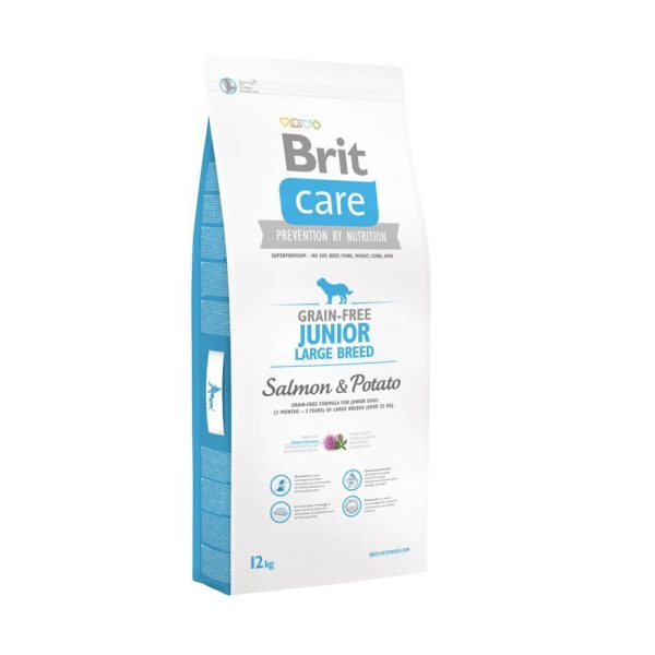 Brit Care Grain-free Junior Large Salmon & Potato (12 kg)