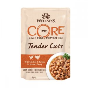 CORE Cat TC Chicken & Turkey in Gravy 8x85 g