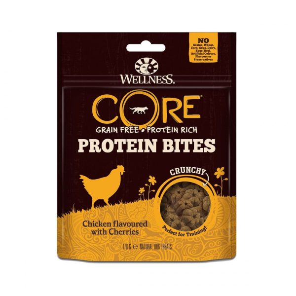 CORE Dog Bites Crunchy Chicken Cherries 170 g