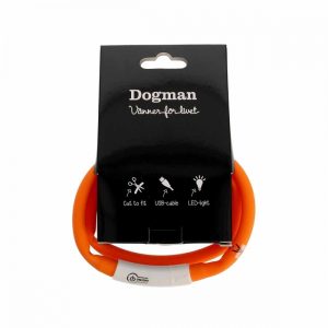 Dogman LED-Halsband Silikon (Orange)