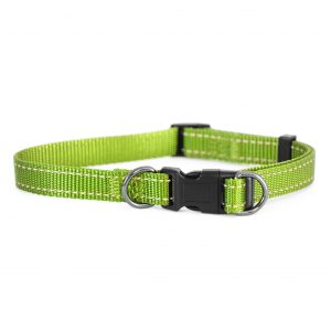 Dogman Nylonhalsband Iris Limegrön (22 - 35 cm)