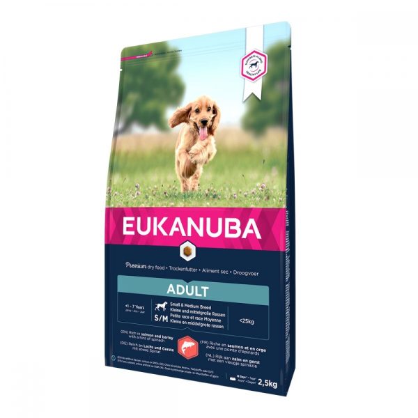 Eukanuba Dog Adult Small & Medium Breed Salmon & Barley (2,5 kg)