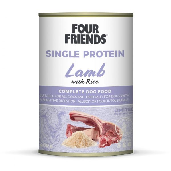 Four Friends Dog Single Protein Lamb & Rice 400 g