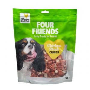 FourFriends Dog Chicken Steak Cubes (375 g)