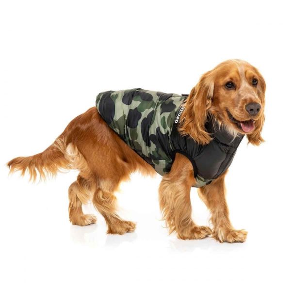 FuzzYard Harlem Puffer Hundjacka Camo (1)