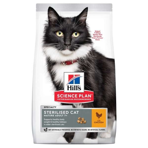 Hill's Science Plan Cat Mature Adult 7+ Sterilised Chicken (10 kg)