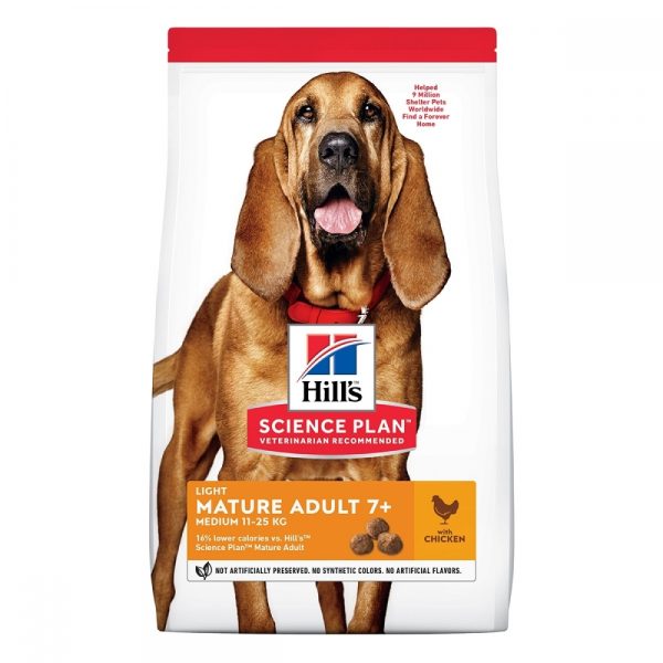 Hill's Science Plan Dog Mature Adult Light Medium Breed Chicken (2,5 kg)