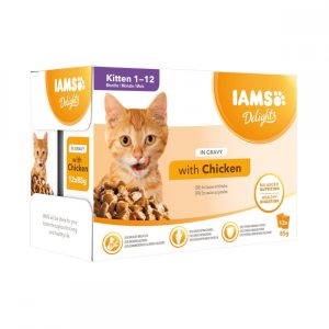 Iams Delights in gravy Multipack Kitten 12x85 g