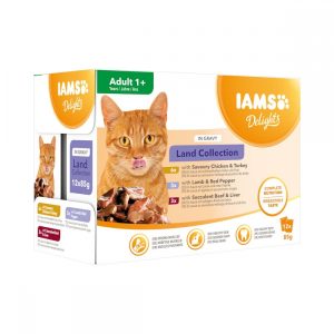 Iams Delights in gravy Multipack Land Collection 12x85 g