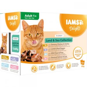 Iams Delights in gravy Multipack Land & Sea 12x85 g