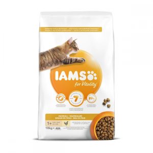 Iams for Vitality Cat Adult Hairball Chicken (10 kg)