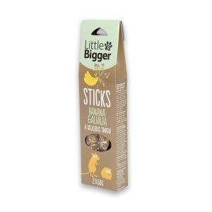 Little&Bigger Sticks Smådjur Banan & Alfalfa 2x60 g