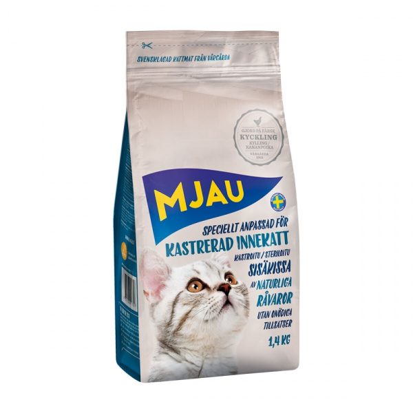 Mjau Kastrerad Innekatt 1,4 kg