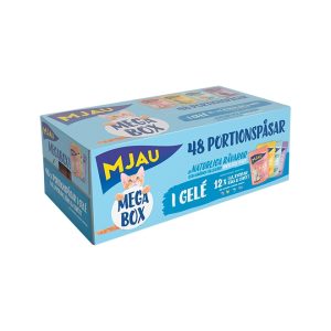 Mjau Megabox Kött & Fisk i Gelé 48x85 g