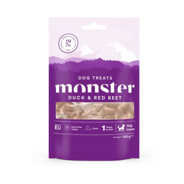 Monster Dog Treats Duck & Red Beet 100 g