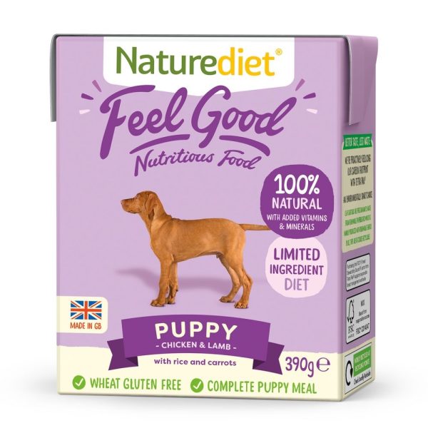 Naturediet Feel Good Puppy Kyckling & Lamm (390 g)