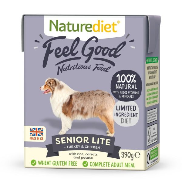 Naturediet Feel Good Senior Lite Kalkon & Kyckling (390 g)