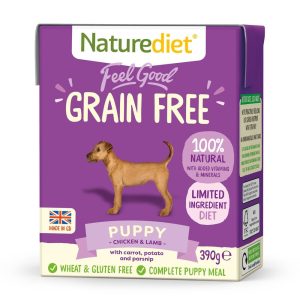 Naturediet Grain Free Puppy Kyckling & Lamm (390 g)