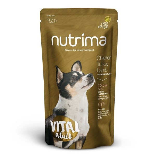 Nutrima Vital Adult Kyckling, Kalkon & Lamm 150 g