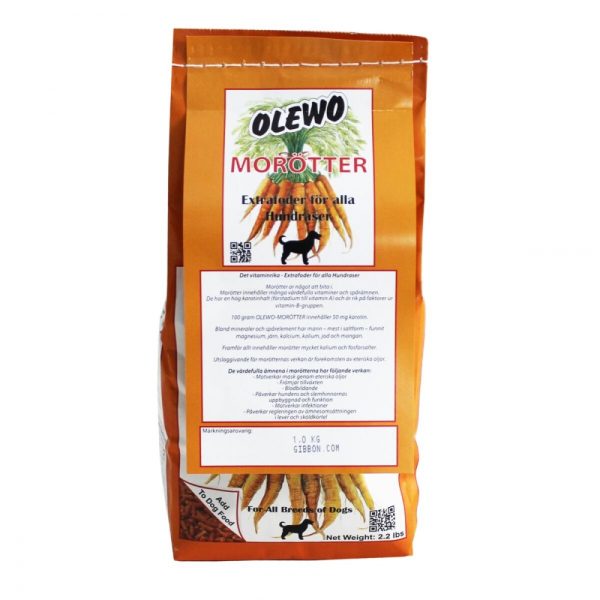 Olewo Morotspellets till Hund (1 kg)