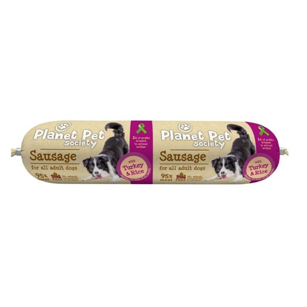 Planet Pet Society Sausage with Turkey & Rice 800 g