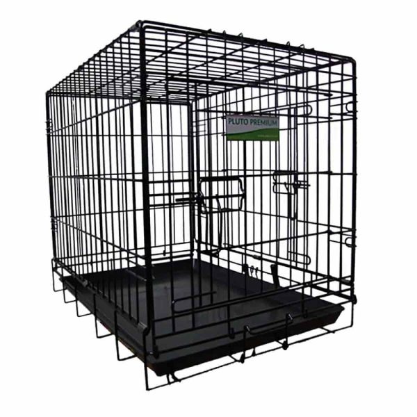 Pluto Premium Travel Cage Black (Large)