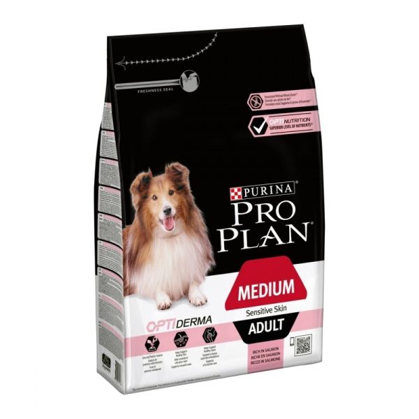 Purina Pro Plan Dog OptiDerma Adult Medium Sensitive Skin Salmon (3 kg)