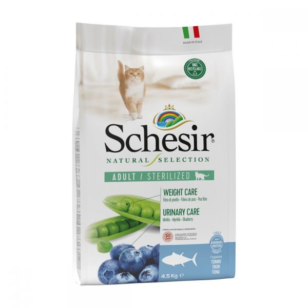 Schesir Natural Selection Adult Sterilized Tuna (4,5 kg)