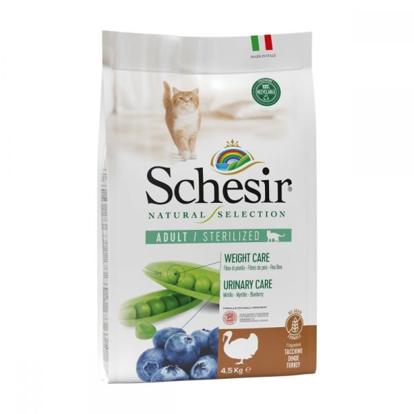 Schesir Natural Selection Adult Sterilized Turkey (4,5 kg)